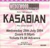 Kasabian 2004 Portsmouth ticket