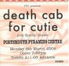 Death Cab For Cutie 2006 Portsmouth ticket