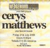Cerys Matthews 2006 Portsmouth ticket
