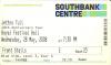Jethro Tull 2008 Royal Festival Hall ticket