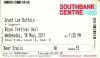 Grant Lee Buffalo 2011 Royal Festival Hall ticket