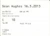 Sean Hughes 2013 Aldershot ticket