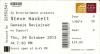 Steve Hackett 2013 Royal Albert Hall ticket