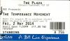 Temperance Movement 2014 Portsmouth ticket