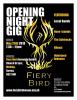 Fiery Bird 2018 opening night flyer