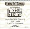 Nicole Atkins 2019 Portsmouth ticket